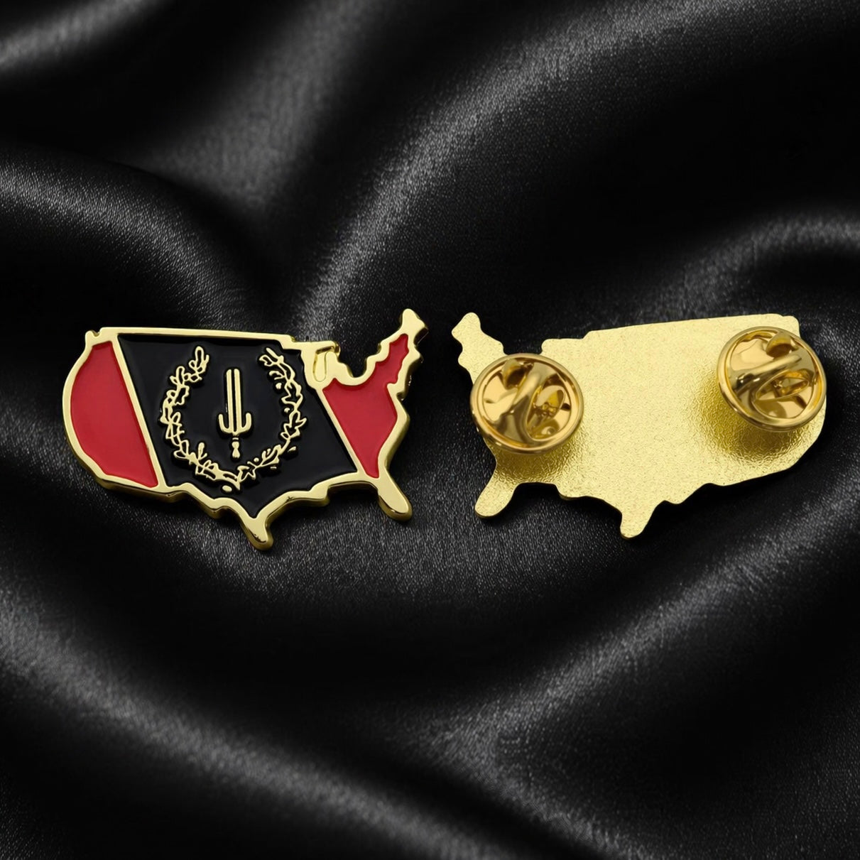 Black American Heritage Flag Pin