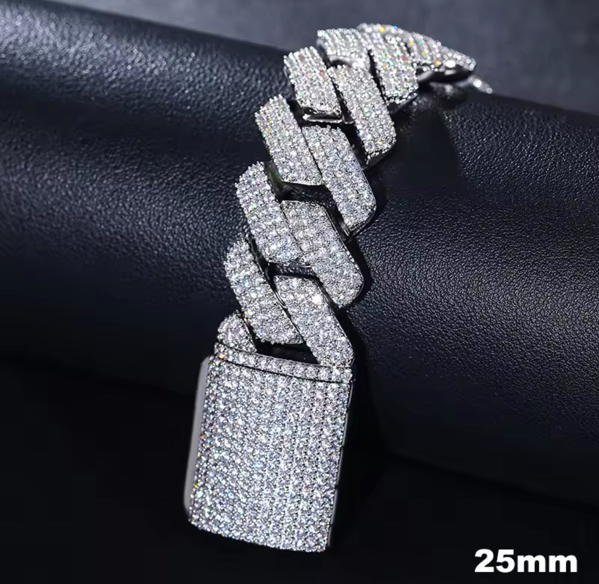 925 Moissanite Cuban Chain