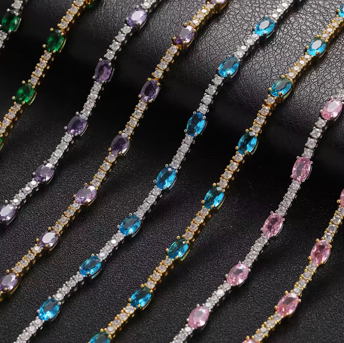 Gemstone Tennis Bracelet
