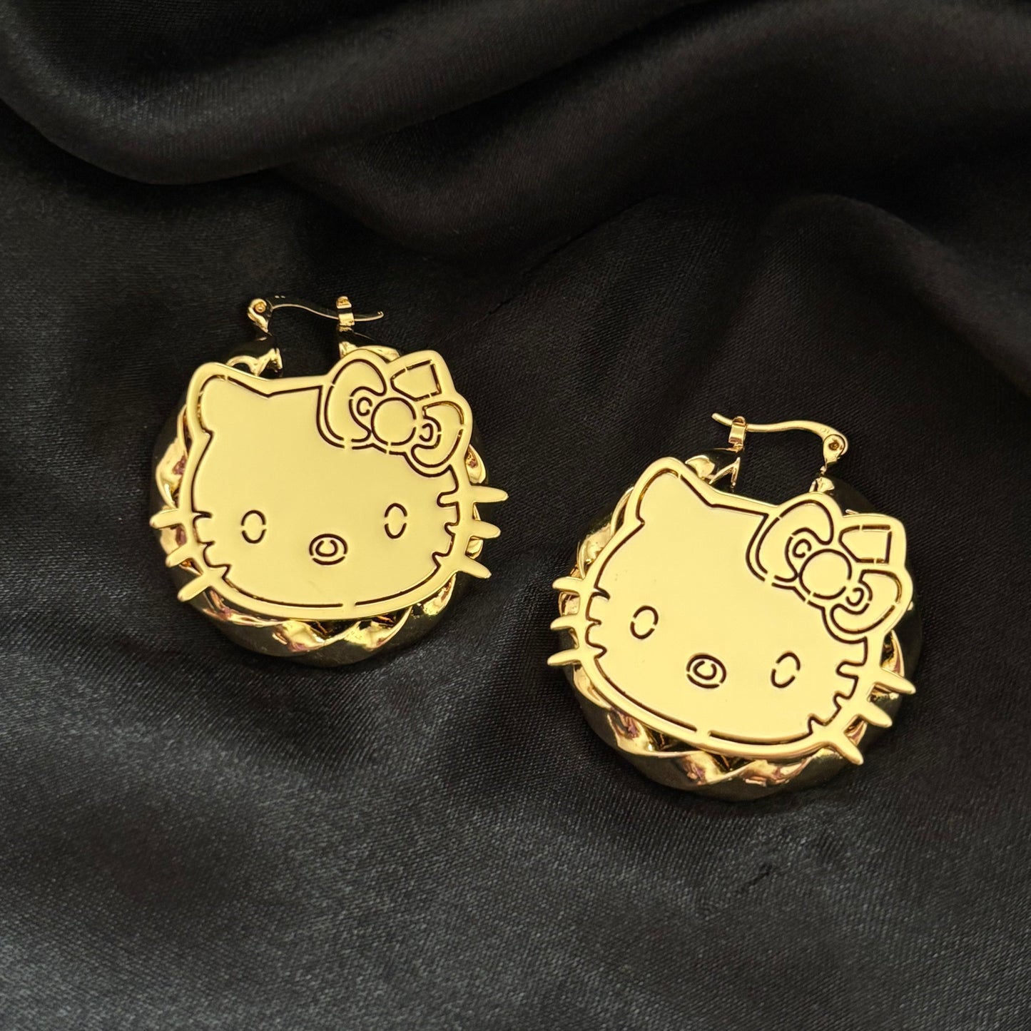 Kitty Hoop Earrings