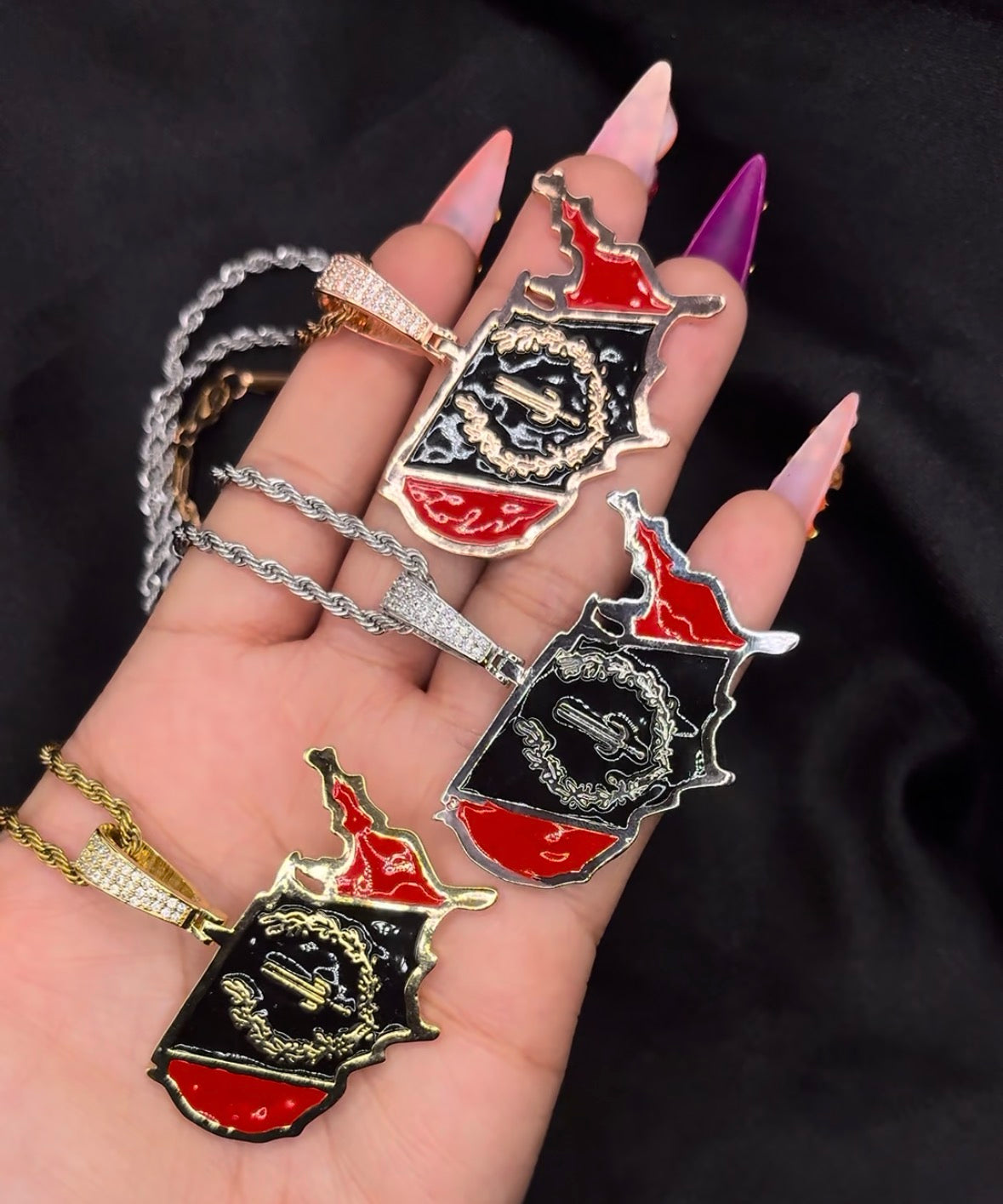 Black American Heritage Flag Necklace