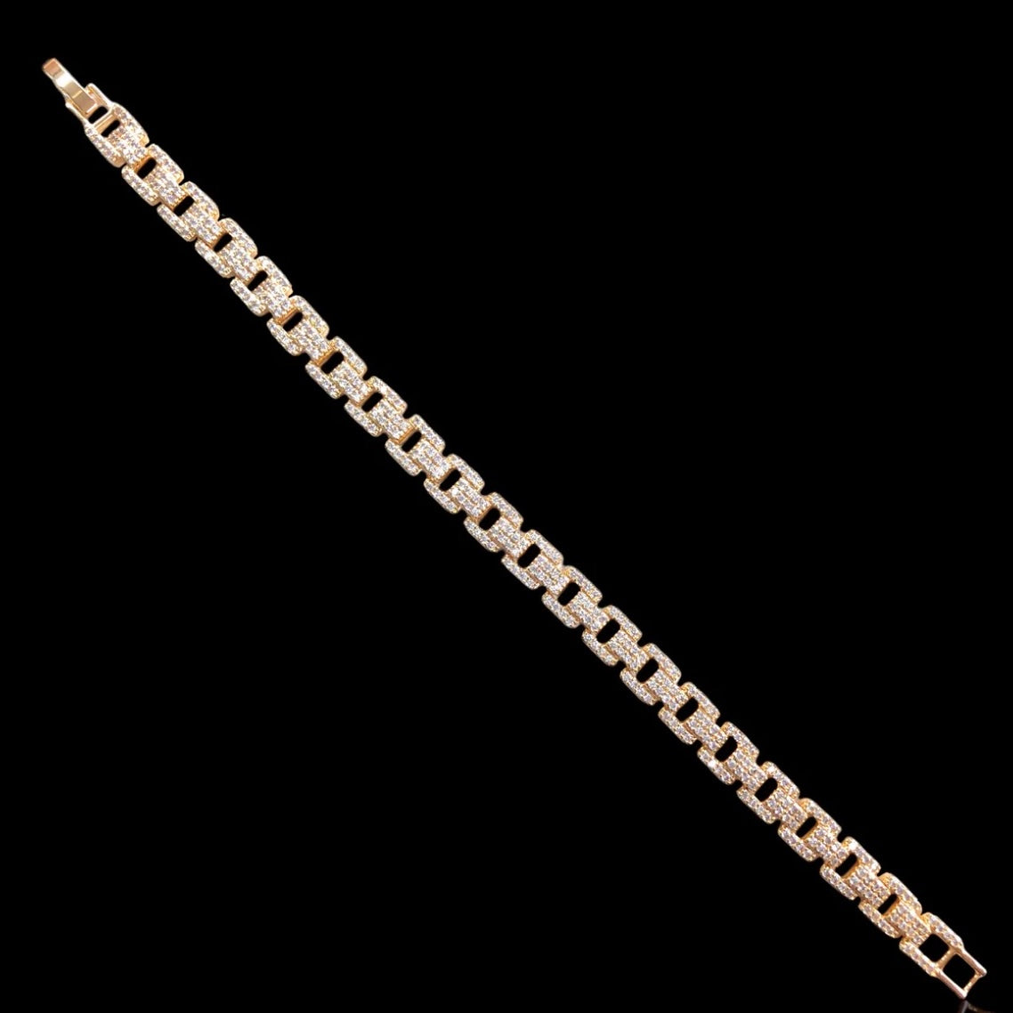 Icey Square Tennis Bracelet