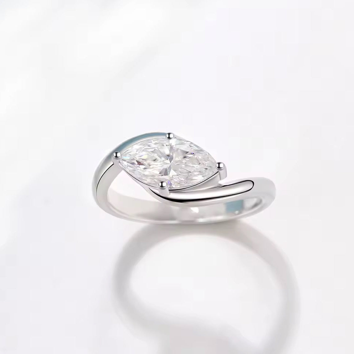 Marquise Moissanite Ring
