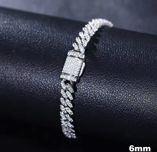 925 Moissanite Cuban Chain