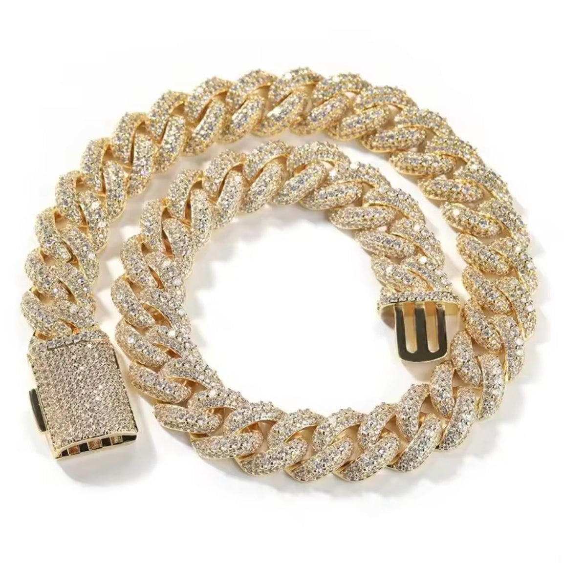 18mm Iced Out Miami Cuban Chain