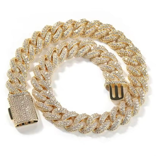 18mm Iced Out Miami Cuban Chain
