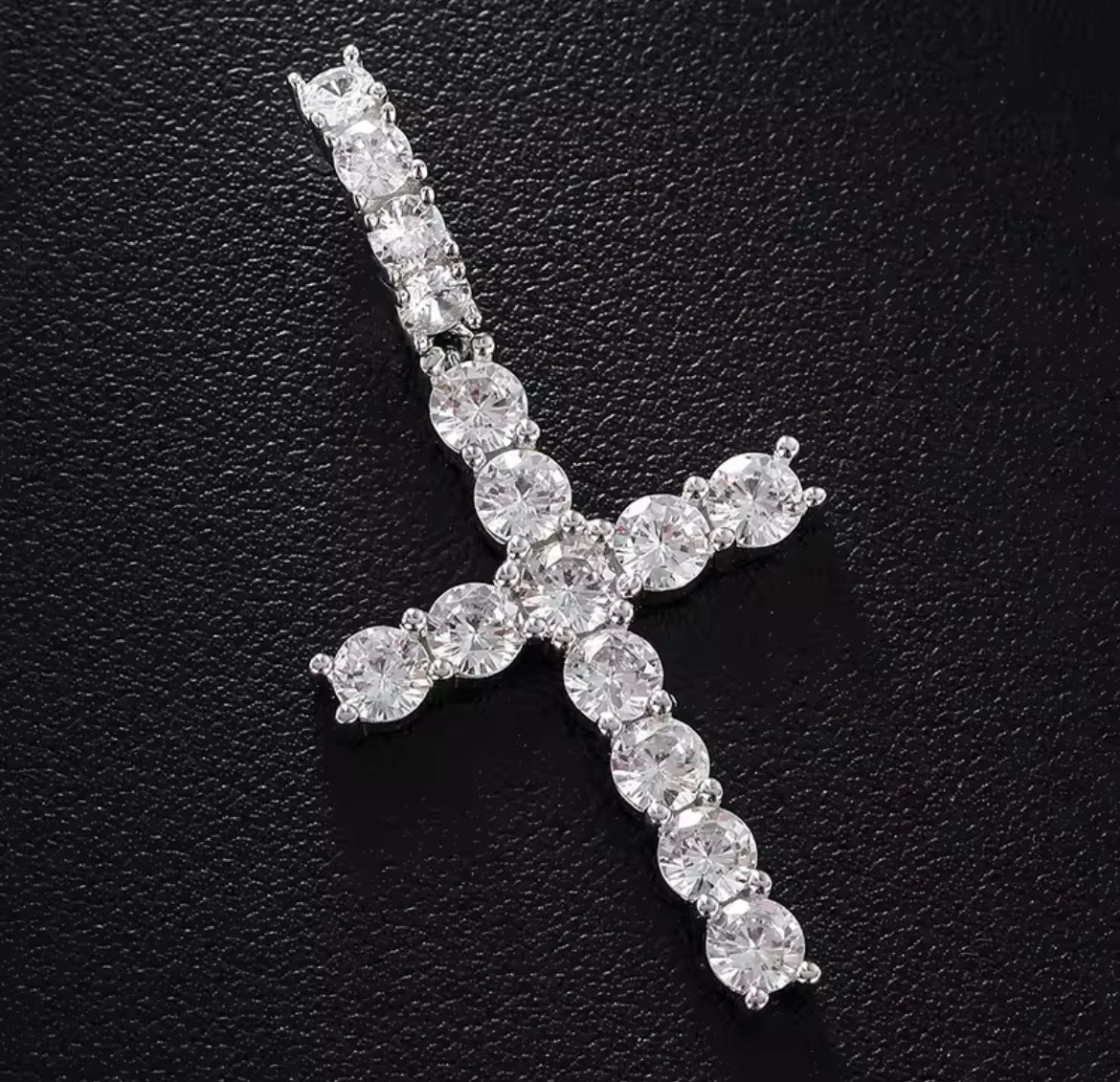 925 Moissanite Cross