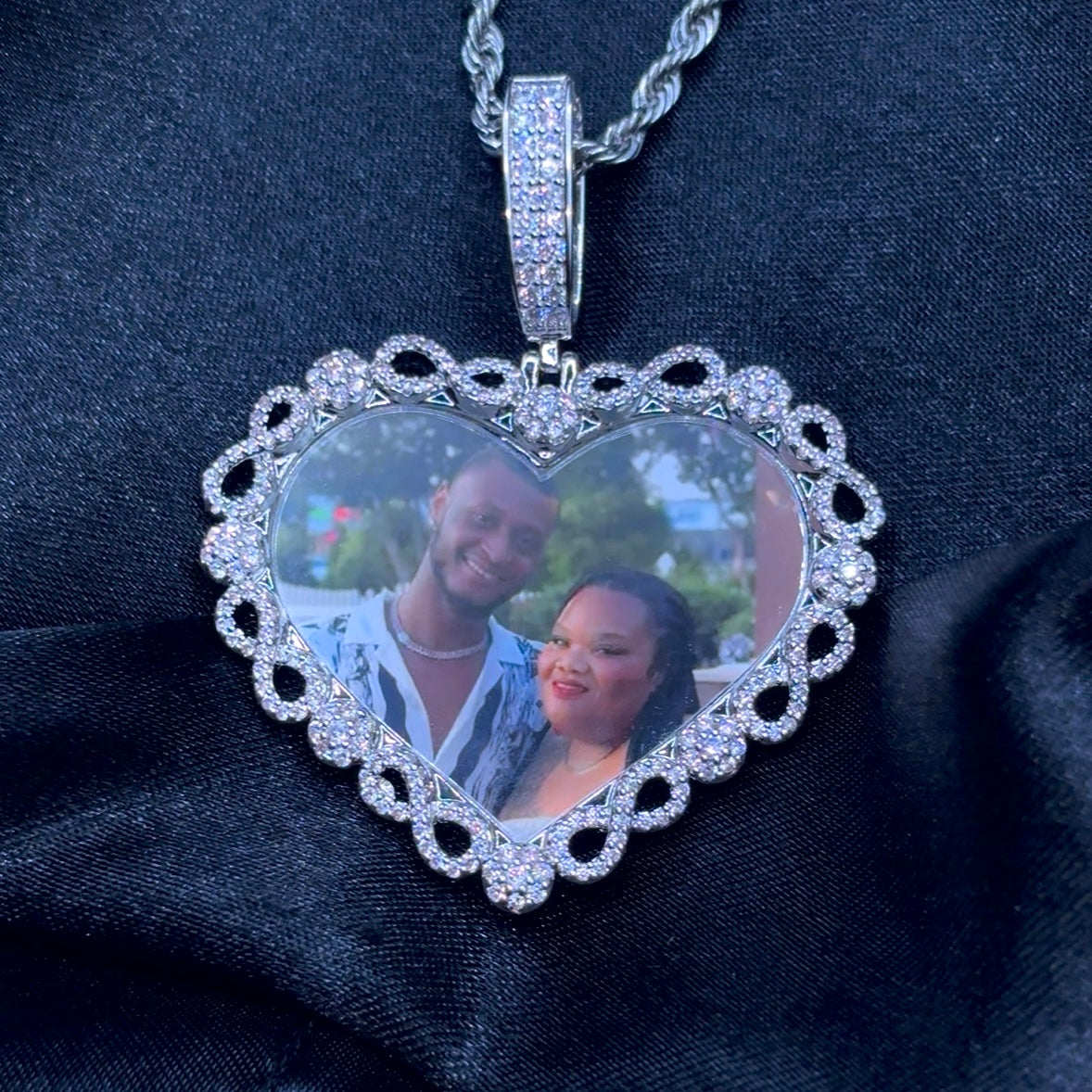Infinity Heart Picture Necklace