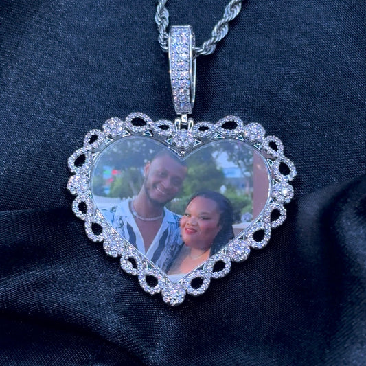Infinity Heart Picture Necklace