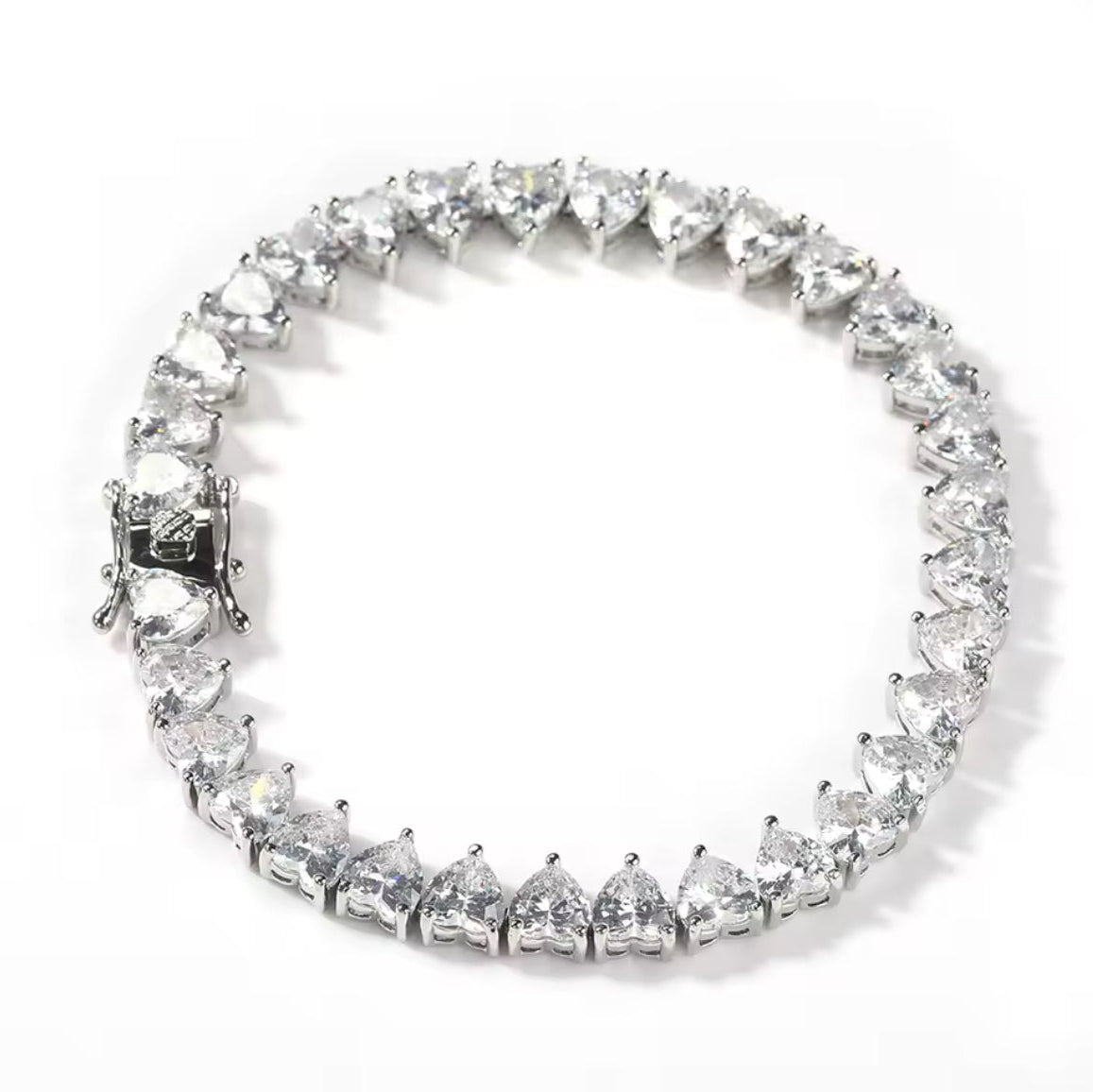 Heart Tennis Bracelet