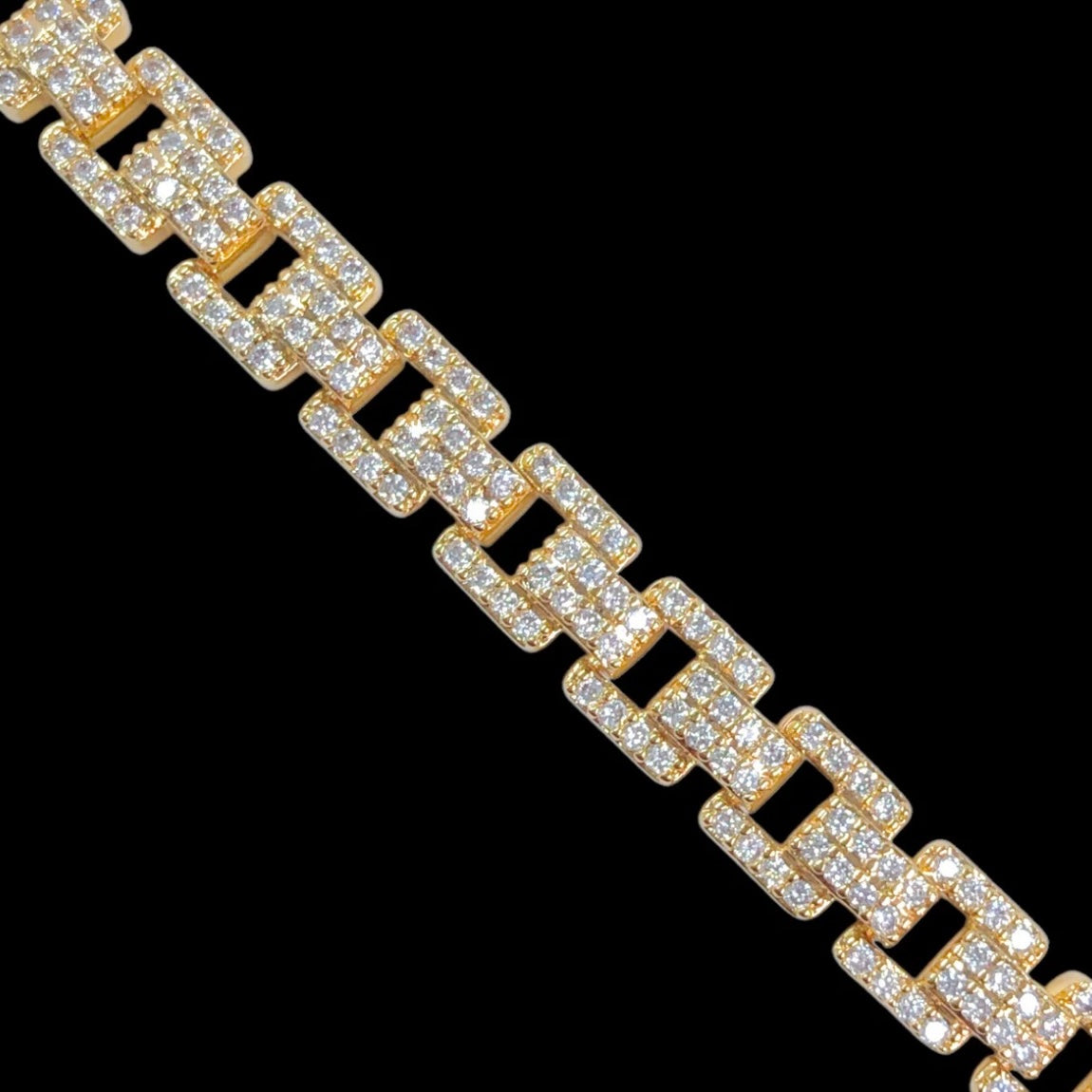 Icey Square Tennis Bracelet