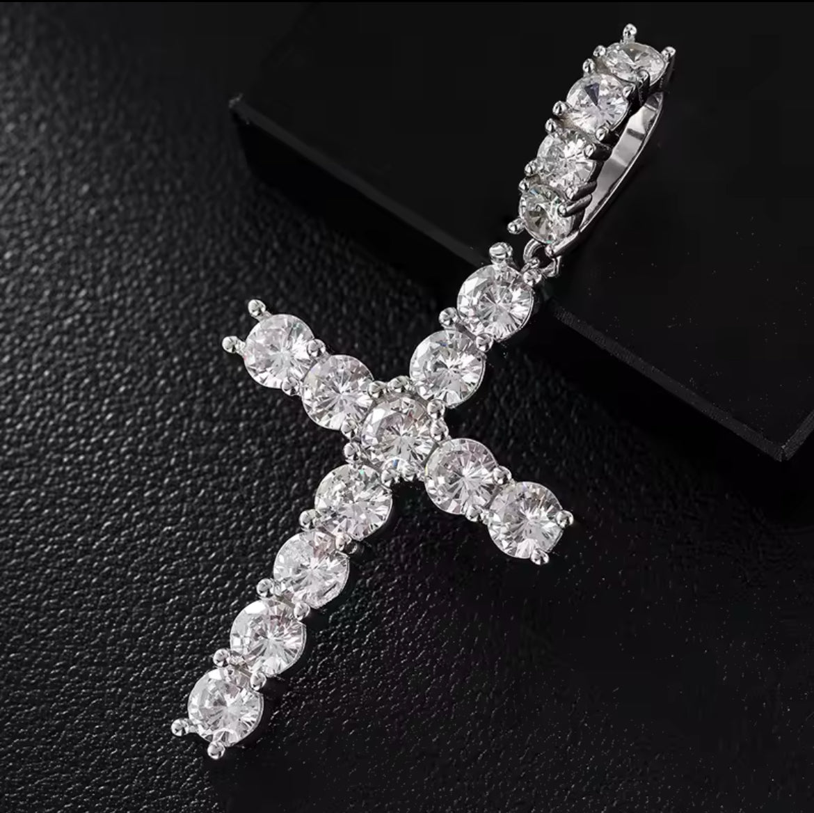 925 Moissanite Cross