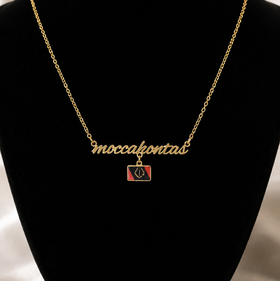 Black American Heritage Name Necklace
