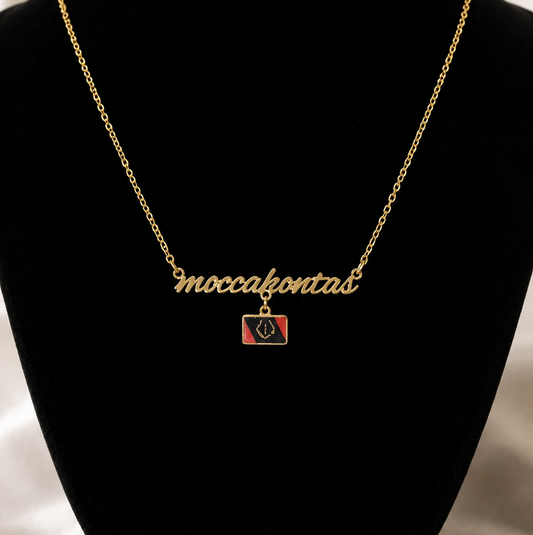 Black American Heritage Name Necklace