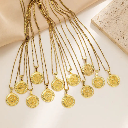 Gold Zodiac Necklace