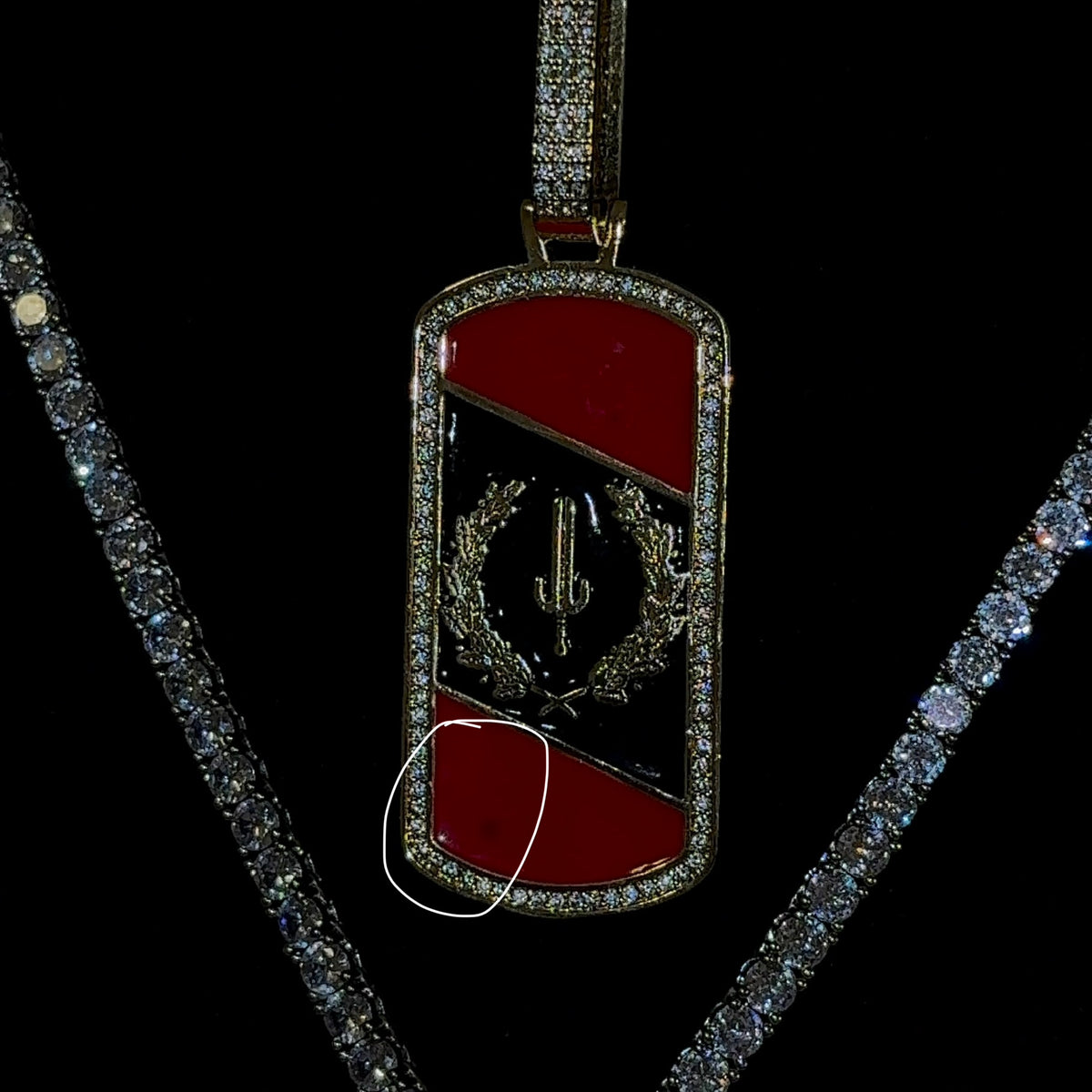 Dogtag BAH Flag Necklace