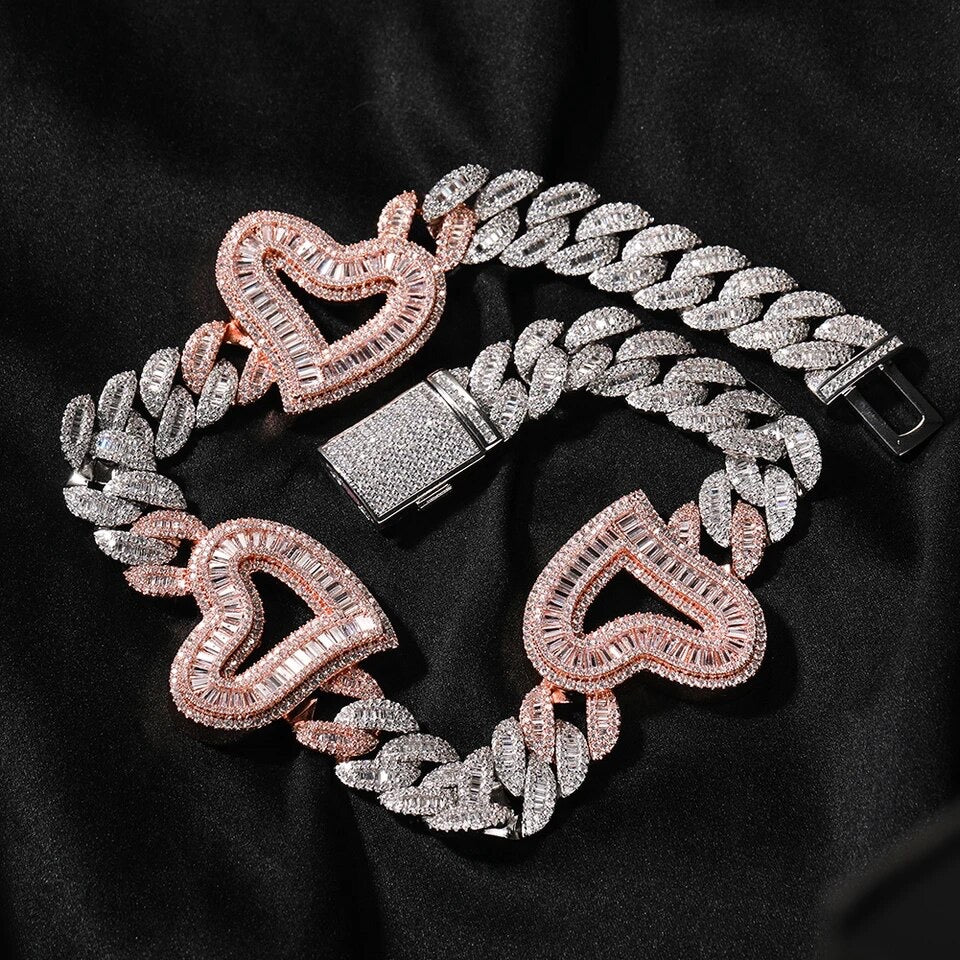 Kk Chain Hollow Heart Cuban Chain – KK Jewelry Company